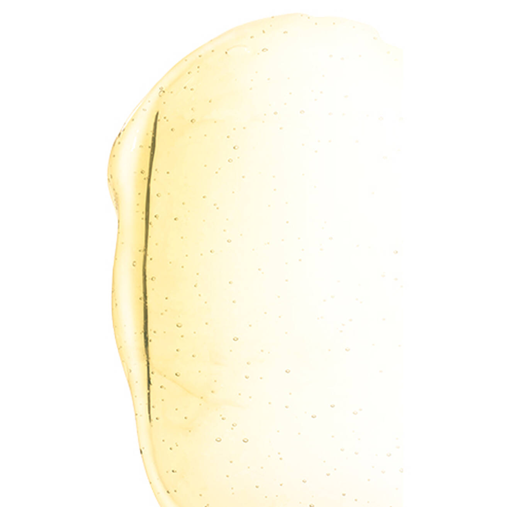 Zoomed-in swatch of SkinCeuticals AOX+ Eye Gel texture, showing lightweight gel consistency designed for under-eye application