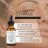 SkinCeuticals C E Ferulic serum available at Anti-Aging Medical & Laser Clinic in Vancouver, BC—professional skincare in a clinical setting
