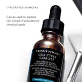 SkinCeuticals Cell Cycle Catalyst shown as part of an integrated skincare routine, highlighting its role in enhancing anti-aging results and boosting treatment efficacy.