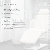 SkinCeuticals LHA Serum certifications graphic highlighting dermatologist-tested, paraben-free, non-comedogenic, and clinically backed skincare claims.