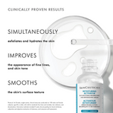 Clinically proven results of SkinCeuticals Retexturing Activator, highlighting improvements in skin texture, hydration, and overall radiance.