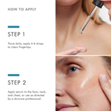How to apply SkinCeuticals Retexturing Activator, showing step-by-step usage instructions for smoothing skin texture and boosting hydration