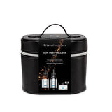 The Skinceuticals Holiday Our Best-Sellers Set displayed with its retail black bag packaging