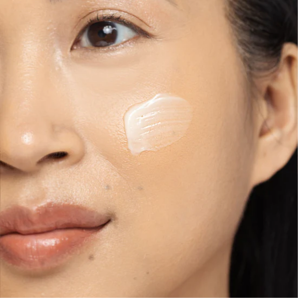 Applying Vivier Derma-V Skin Repair Cream on face for enhanced hydration, barrier protection, and skin repair