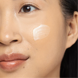 Applying Vivier Derma-V Skin Repair Cream on face for enhanced hydration, barrier protection, and skin repair