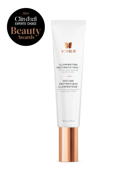 Vivier Illuminating Enzymatic Peel awarded Expert's Choice in the 2024 Beauty Awards by Clin D'Oeil for its exceptional skin benefits