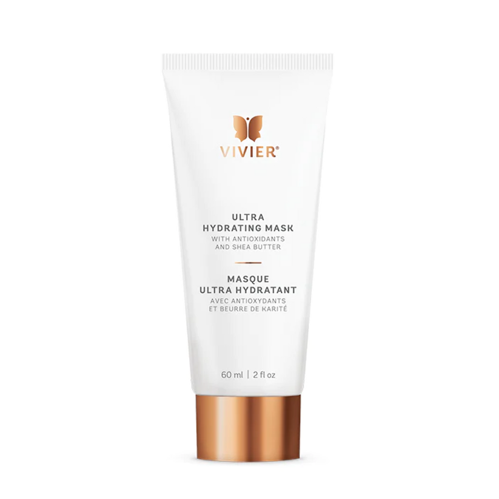 Vivier Ultra Hydrating Mask in sleek packaging, a luxurious moisturizing treatment for dry and mature skin