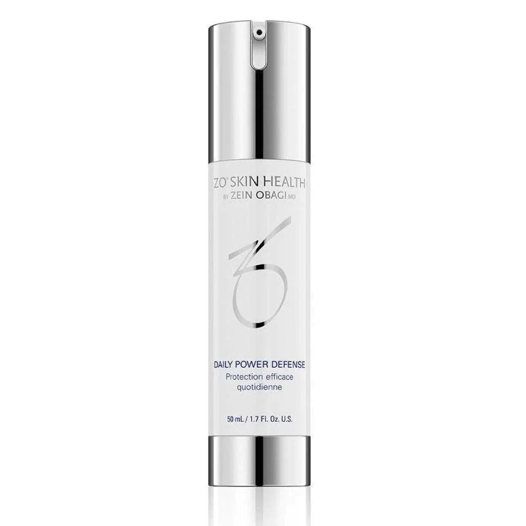 ZO Skin Health Daily Power Defense serum 50ml bottle – advanced anti-aging treatment with antioxidants and DNA-repairing enzymes to support skin barrier and reduce fine lines