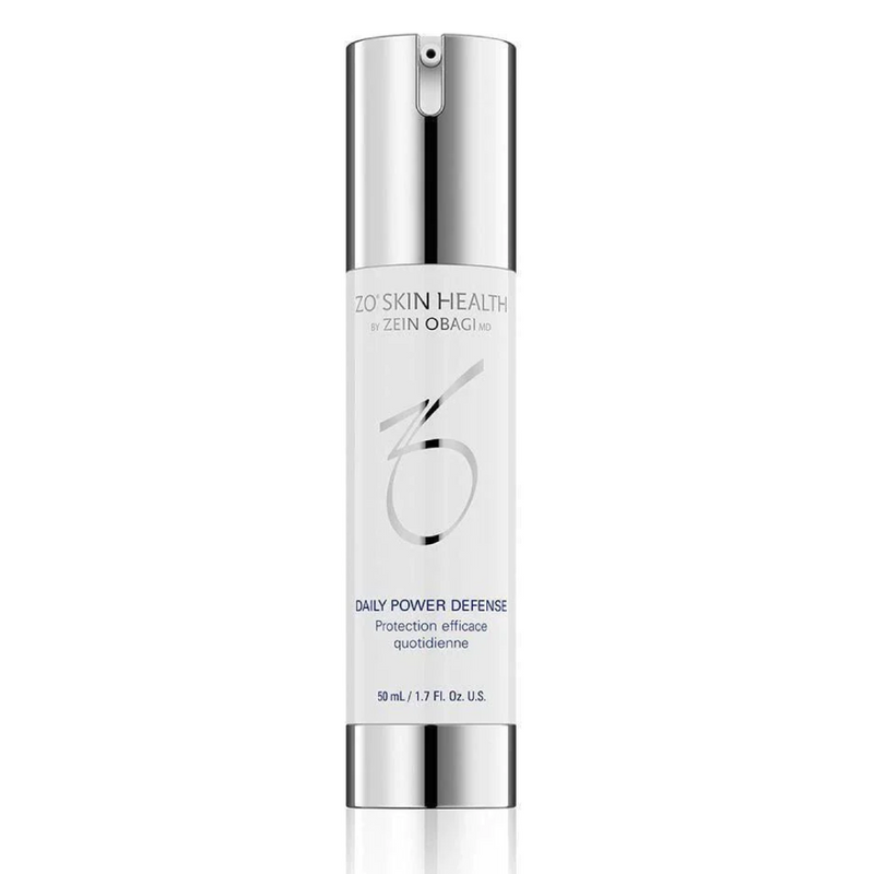 ZO Skin Health Daily Power Defense serum 50ml bottle – advanced anti-aging treatment with antioxidants and DNA-repairing enzymes to support skin barrier and reduce fine lines