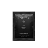 EPICUTIS Lipid Recovery Mask for the face single-use black bio-cellulose treatment packet with 1% TSC for soothing, hydrating, and post-procedure skin recovery
