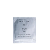 EPICUTIS Lipid Recovery Mask for the neck and decollete single-use black bio-cellulose treatment packet with 1% TSC for soothing, hydrating, and post-procedure skin recovery