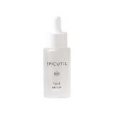 Epicutis Lipid Serum white and translucent dropper glass bottle on a white background