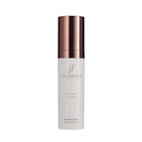 A bottle of Hydrinity Renewing HA Serum with a white label and a copper-colored cap.