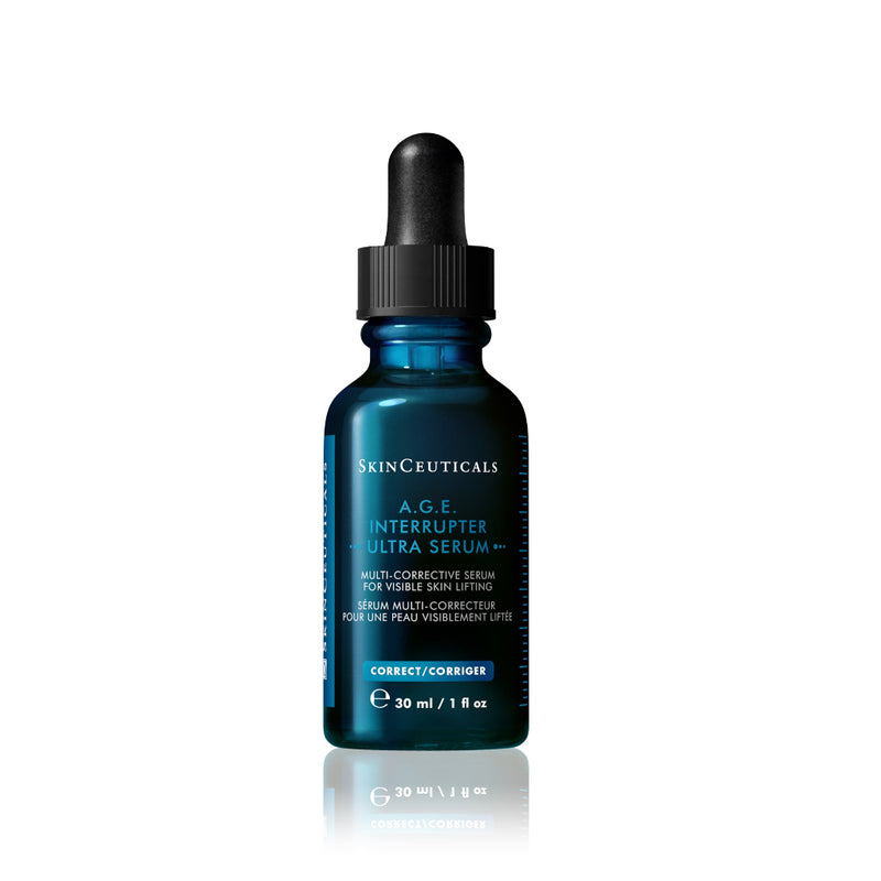 SkinCeuticals A.G.E. Interrupter Ultra Serum bottle on a white background