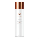 A sleek, white bottle of Vivier HEXAM Gentle Gel Cleanser with a pump dispenser. Vivier HEXAM Cleanser available through Senagenix at Anti-Aging Medical & Laser Clinic in Vancouver BC
