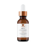 Vivier Kine-C Vitamin C serum in a sleek glass bottle, designed to reduce signs of aging and improve skin texture and tone with 10% L-Ascorbic Acid