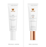 Vivier Sunscreen Sheer SPF 45 Old vs. New Packaging – Updated Lightweight, Broad-Spectrum UV Protection with a Hydrating, Non-Greasy Formula