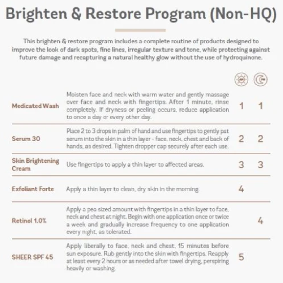Vivier Brighten & Restore Program (Non-HQ)