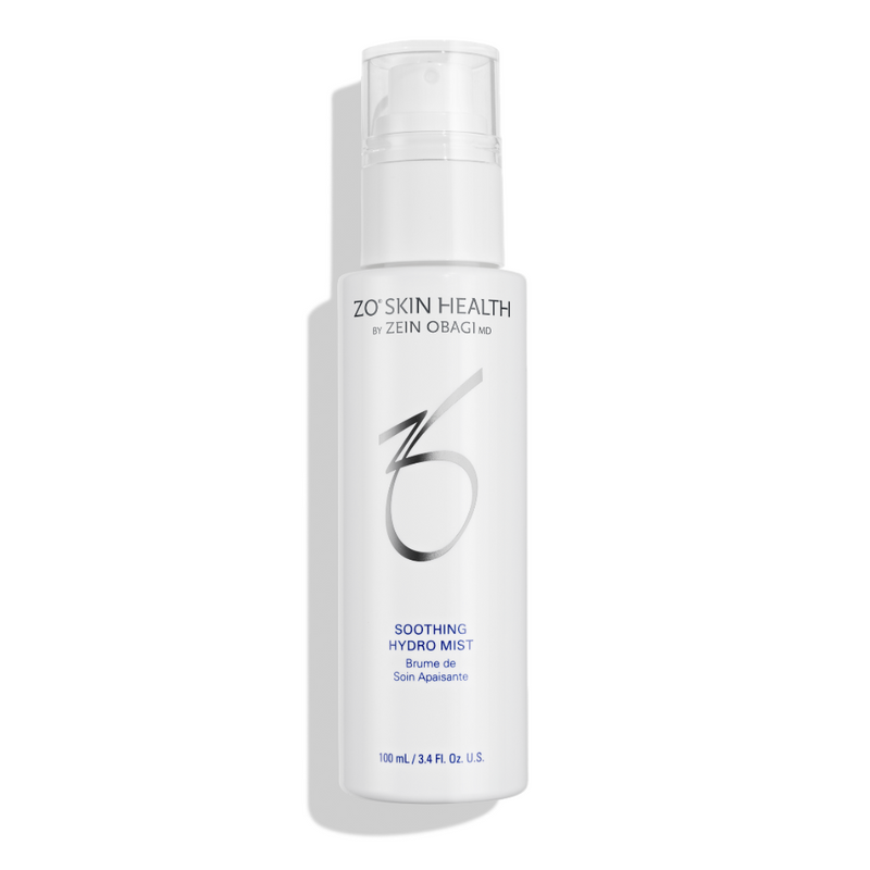 The ZO Soothing Hydro Mist comes in a compact pump bottle for hydration and skin soothing