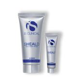 side-by-side photos of the two (2) iS Clinical Sheald Recovery Balm pack sizes - 15gm and 60gm 
