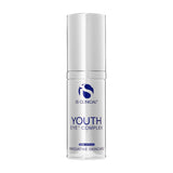 A bottle of iS Clinical Youth Eye Complex skincare product.