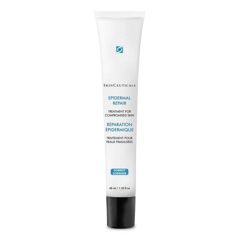 SkinCeuticals Epidermal Repair tube standing upright against a clean, clinical background—designed to soothe and protect sensitive or post-procedure skin
